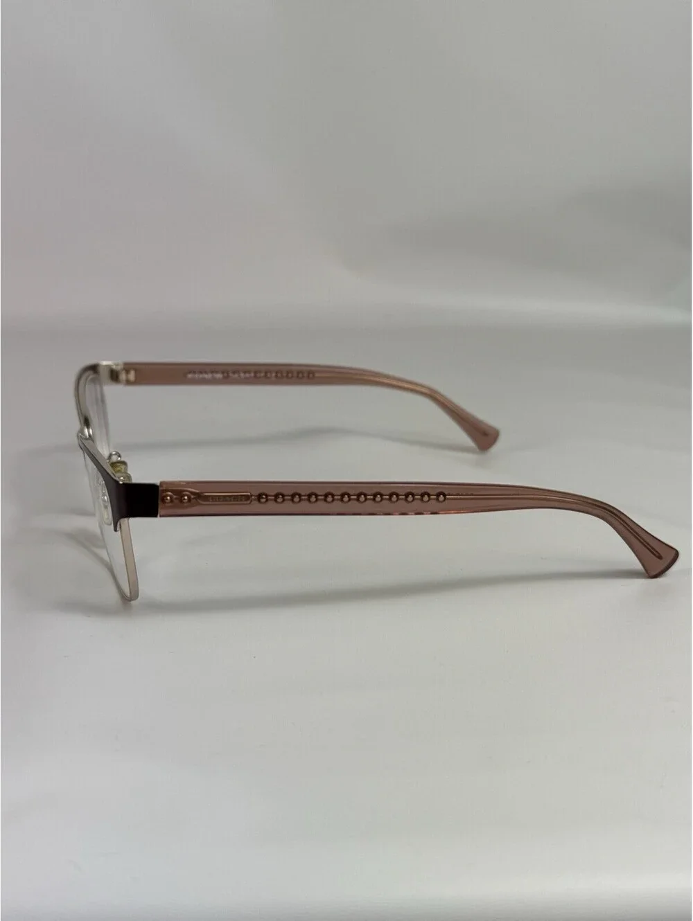 Coach HC5067 Womens Metal Eyeglass Frame 9235 Satin Burgundy Gold 53-17